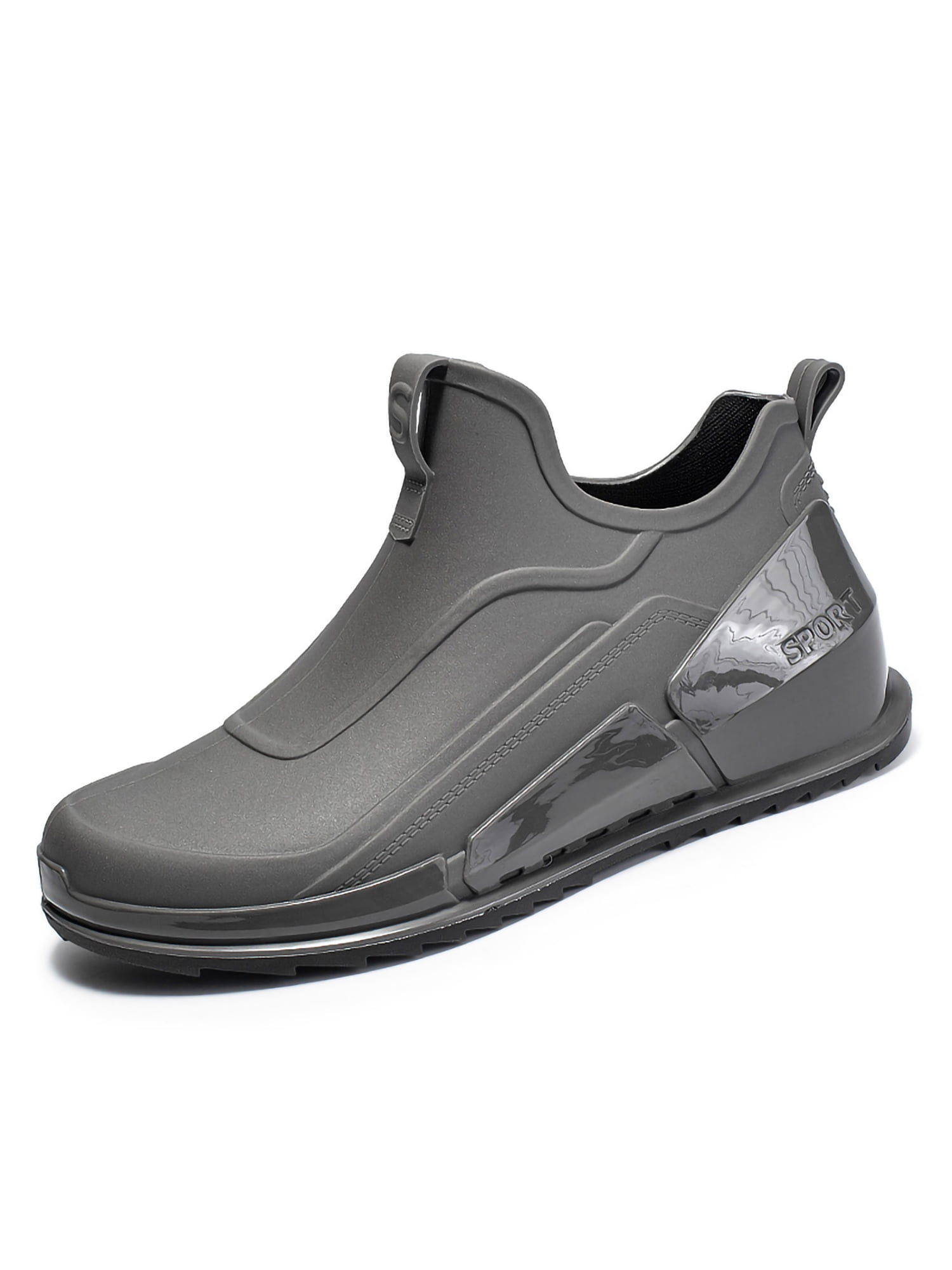 Ymiytan Men's Garden Shoes Outdoor Ankle Rain Boots Slip Resistant ...
