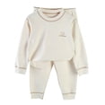 thumbnail image 2 of Cowsor Soft Cotton Pajamas for Toddler Boys Girls Kids Long Sleeve Sleepwear with Leggings Long Johns Thermal Underwear Set, 2 of 3