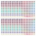 thumbnail image 1 of Etiquetas Numéricas Redondas Pequeñas Reflectantes Uxcell, Etiquetas Numeradas Adhesivas Láser del 1 al 50, 1 of 7