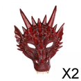 thumbnail image 1 of 2 Máscaras De Dragón, Máscara De Dinosaurio Aterradora Para Presentaciones En El Escenario, Bodas, Bailes De Graduación, Color Rojo, 1 of 8