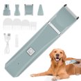 thumbnail image 2 of Dogs Hair Clippers Grooming Kit with Nail Grinder Low Noise Dog Grooming Clipper Kit Cordless Electric Pet Clippers 4-in-1Dog Hair Trimmer with 4 Interchangeable Blade Head, 2 of 9