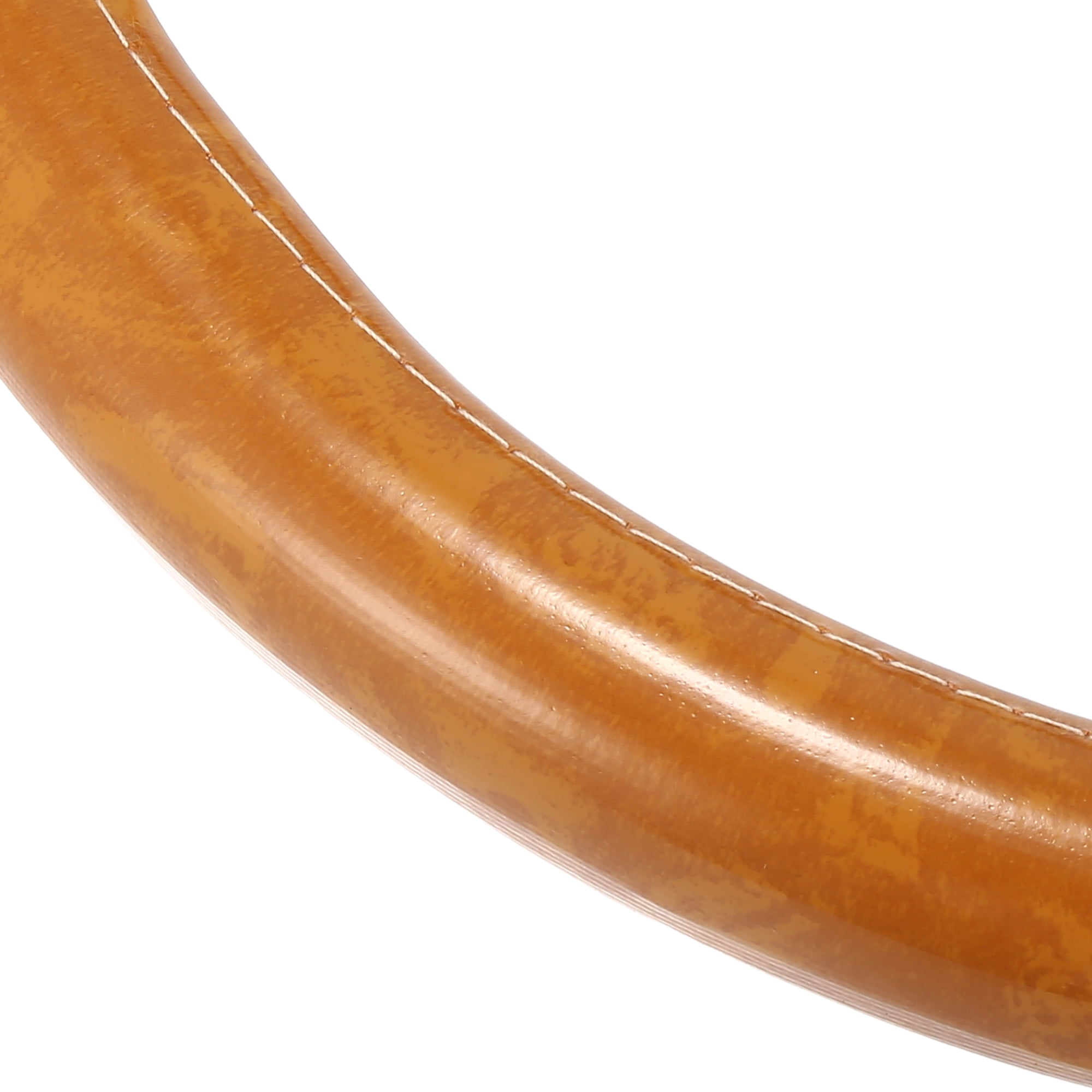 Unique Bargains 15" Universal Anti Slip Steering Wheel Grip Cover for Car Sedan SUV Breathable Wood Grain Khaki