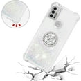 thumbnail image 5 of Motorola Moto G10 Case Moto G30 Case with Creativity Clear Quicksand Glitter Flowing Liquid Floating Soft TPU Case w/Stand Bling Diamond Sparkle Phone Cover for Motorola Moto G10  Colorful, 5 of 14