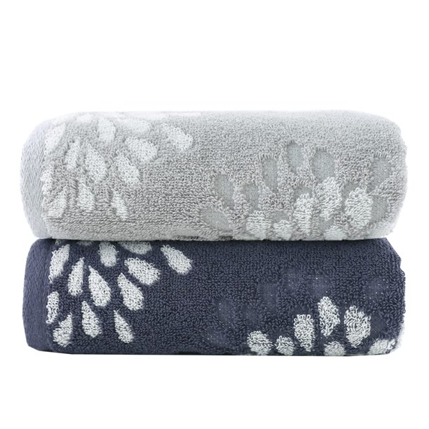 Juego de toallas de mano Pidada Hydrangea Floral 100% algodón x2