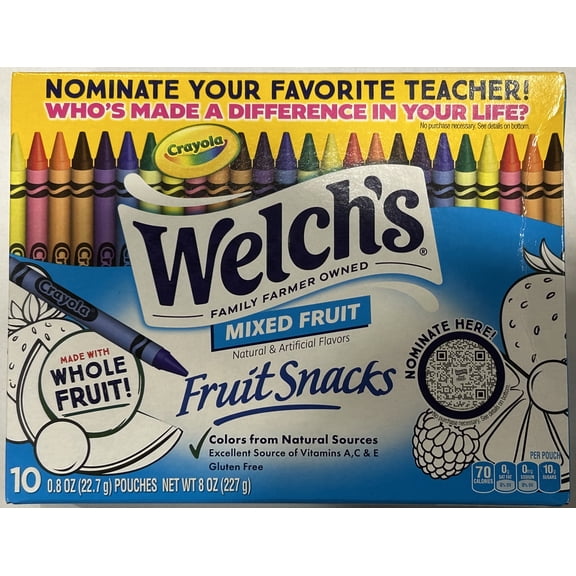 Welch's Mixed Fruits Mixed Fruits Fruit Snacks Pouches (Pack of 3)