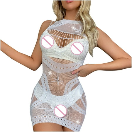 

Bigersell Lace Lingerie Chemises for Women Women Sling Lingerie Sleepwear Interest Underwear Rompers Fishnet Tights Dress Ladies Lingerie Set Crotchless
