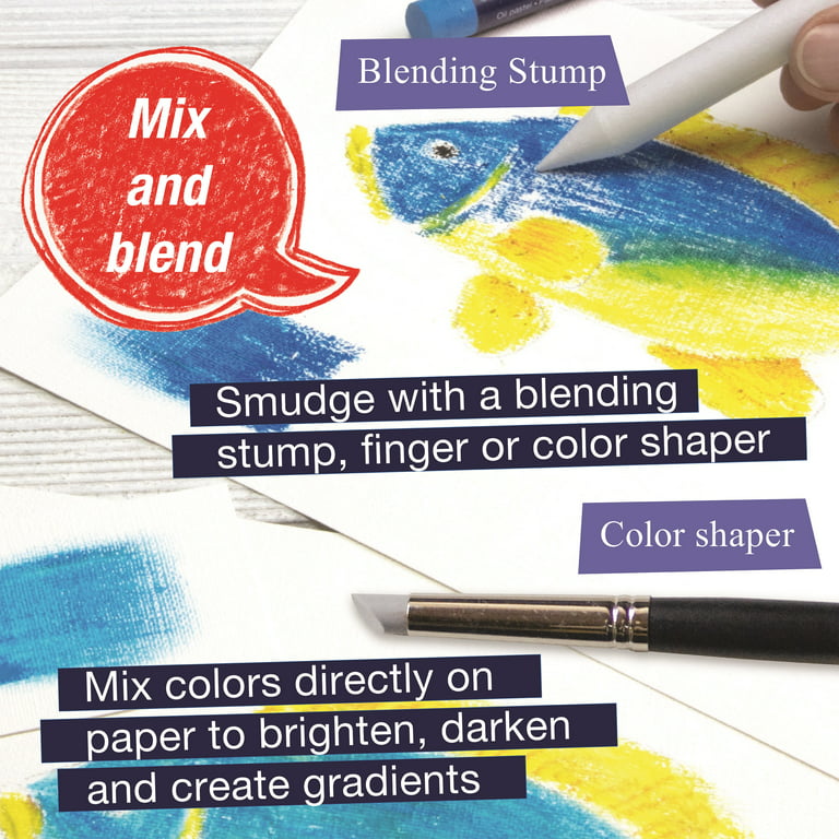 How to Blend Mungyo Oil pastels  Oil Pastel Blending Techniques for  beginners 