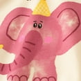 thumbnail image 5 of Girls T Shirts Summer Child Toddler Girls Elephant Print Casual T Shirt Breathable Lightweight Short Sleeved Top Toddler T Shirts Beige 5 Years-6 Years, 5 of 6