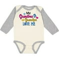thumbnail image 3 of Inktastic My Grandma and Grandpa Love Me with Hearts Boys or Girls Long Sleeve Baby Bodysuit, 3 of 5