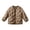 Coffee, variant on Girls V-Neck Inner Down Jacket, Lightweight Open Front Layering Coat, Nylon Warm Casual Outerwear for Kids Daily Layering (Purple, 3-4 Years)