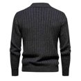 thumbnail image 7 of Ahabrexf Sweaters for Men, Casual Crewneck Long Sleeve Pullover Solid Knit Sweater Top, 7 of 7