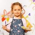 thumbnail image 2 of Rainbow Princess Pattern Kids Aprons for Girls and Boys,Adjustable Neck Strap Toddler Aprons for Kids Cooking Baking, 2 of 6