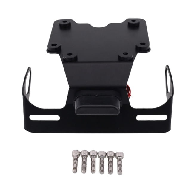Soporte para de matrícu negro apto para Tenere Xtz700 XT700Z Baoblaze Titular de la matrícula