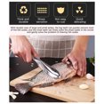 thumbnail image 4 of Stainless Steel Fish Scaler 1PC Professional Fish Descaler Tool Food-Grade Removes Scales Gills Ergonomic Grip Kitchen Prep(Sliver), 4 of 5