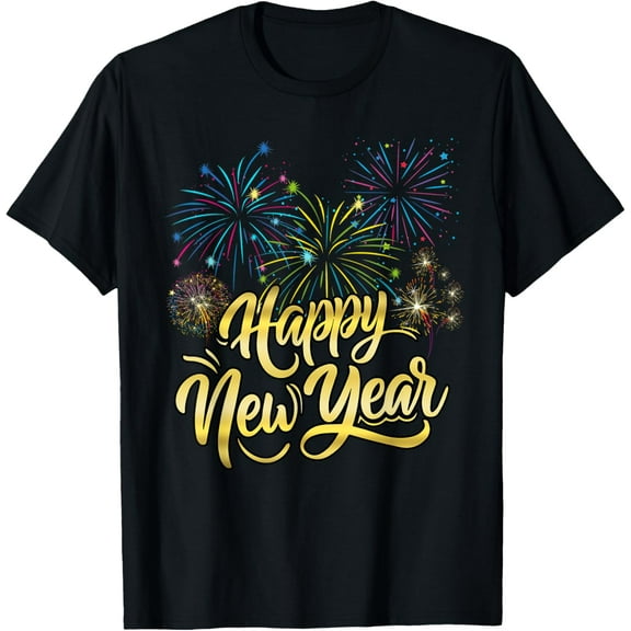 New Year Eve Party Supplies NYE 2025 Happy New Year Matching T-Shirt