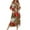 Multicolor, variant on FAWUUDO Women's Christmas Zipper Robes 3/4 Raglan Sleeve Loose Nightgown Slit Side Loungewear Dress Housecoat with Pockets