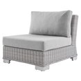 thumbnail image 1 of Lounge Chair, Sunbrella, Rattan, Wicker, Grey Gray, Modern Contemporary Urban Design, Outdoor Patio Balcony Cafe Bistro Garden Furniture Hotel Hospitality, 1 of 9