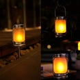 thumbnail image 4 of FloreceBien - Farol solar con llamas parpadeantes, luces solares para exteriores, impermeables, para colgar en el jardín, patio y camino, 1 paquete, 4 of 6