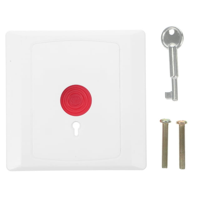 KAKOWELY Boîte à Boutons Étanche Interrupteur d'Arrêt d'Urgence avec Clé Boîte à Boutons Rouge Étanche Interrupteur d'Arrêt d'Urgence Interrupteurs à Boutons pour Incendie et Sécurité pour Maison et Bureau Sécurité