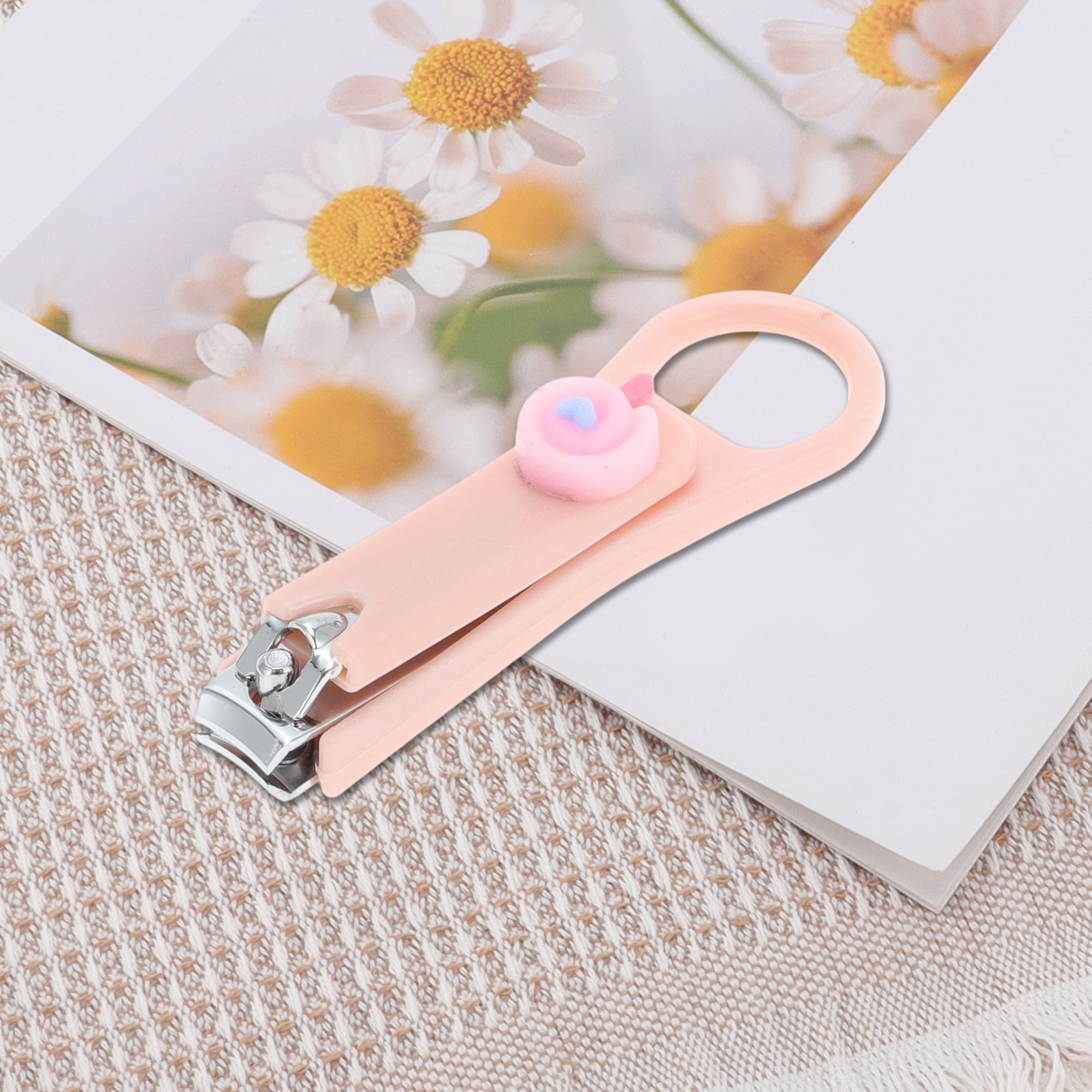 Unique Bargains Cartoon Lollipop Nail Clipper Pink 1 Pc