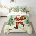 thumbnail image 2 of Manfei Merry Christmas 7-Piece Twin Bedding Sets,Santa Claus Bedding Comforter Set,Xmas Gifts Sheet Sets,Ultra Soft Home Decor Reversible, 2 of 8
