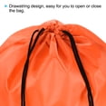 thumbnail image 3 of Unique Bargains 42x34cm Nylon Drawstring Bag Bulk Storage Cinch Backpack Sack, Orange 10 Pack, 3 of 5