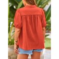 thumbnail image 2 of Camisa PRETTYGARDEN Naranja de Algodón con Botones XXL, 2 of 8