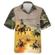 thumbnail image 3 of Camisas gráficas de aviones con estampado completo para hombres, camisa hawaiana de playa informal a la moda con diseño de avión, blusa de solapa de manga corta para hombres de la Fuerza Aérea, 3 of 5