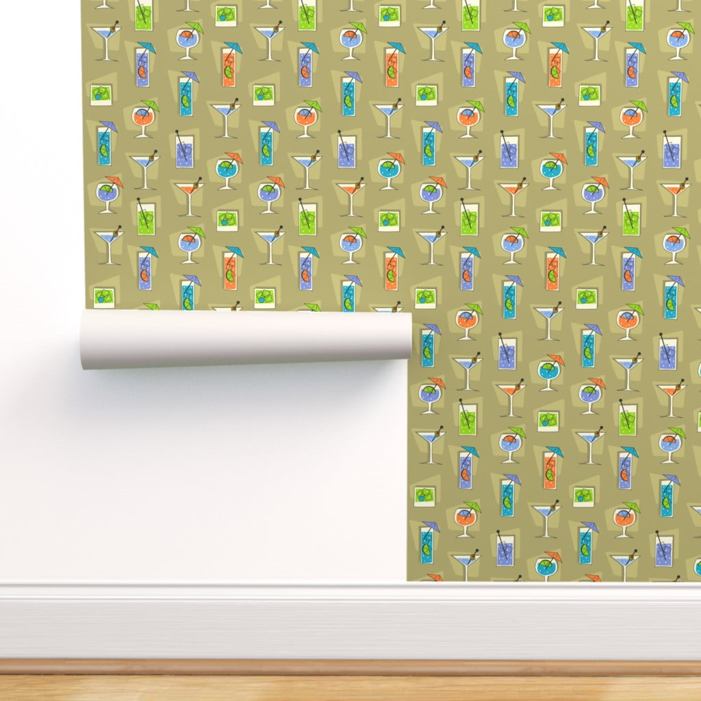 Retro style removable wallpaper by Livettes