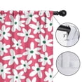 thumbnail image 4 of Blackout Kids Curtains,Red Daisy Flower Green Centers Pattern Childrens Insulated Curtains Set Of 2,Bedroom Essentials,Toddler Room Decor 42"x54", 4 of 5