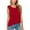 Red Womens Tank Tops, variant on BSDJILFG Juniors Pajama Tops 2026 Summer Sleeveless Tank Top Casual Crewneck Loose Fit Pullover Shirts
