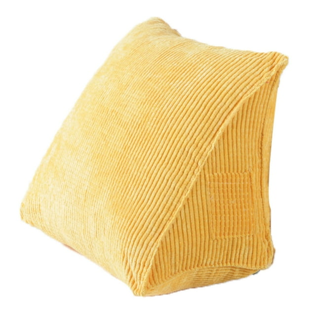 WIFKLSIIPG Corduroy Triangle Cushion Lumbar Support Can Be Removed and Washed to The Waist Plain Lumbar Pillow Office Car Back Pillow Lumbar Cushion Cushion