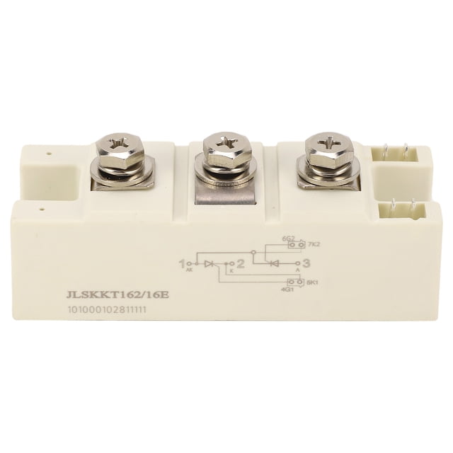 Módulo De Puente Rectificador 162A 1600V Aislamiento De 3 Terminales Placa De Conversión De Corriente Tiristor Módulo De Puente Rectificador Blanco Módulo De Puente Rectificador 162A 1600V Rectificado