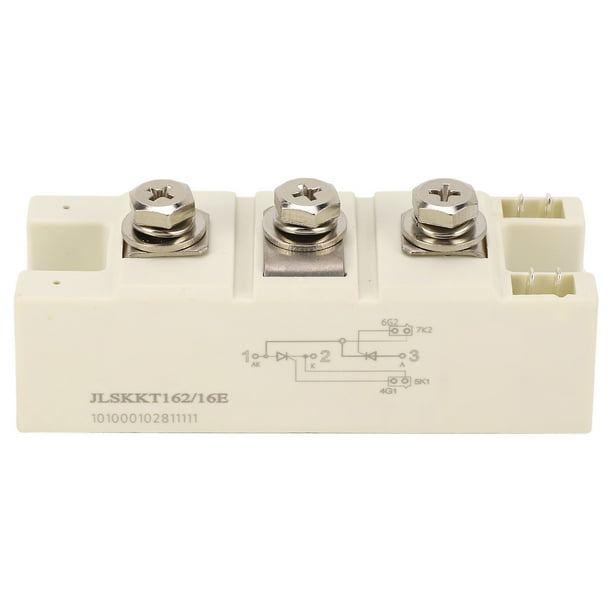 Puente Rectificador De Diodo, Módulo De Conversión De Corriente De 3 Terminales De Alta Potencia 162A Módulo De Puente Rectificador De 1600 V Placa De Conversión De Corriente De Tiristor De Aislamient