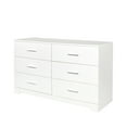 thumbnail image 3 of UBesGoo 6 Drawer Dresser,Wood White Dresser,Storage Tower Clothes Organizer Chest,Storage Cabinet for Bedroom, Hallway, Entryway, 3 of 11