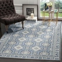 SAFAVIEH Artisan Thurstan Geometric Area Rug, Silver/Blue, 4' x 6'