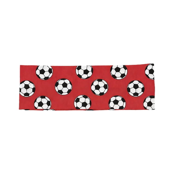 Oioii Football Headband for Men Women Game Day Outfit Soccer Sports Headband Elastic Sweat Absorbent Hair Band in Multiple Colors for Sports Fans,Red
