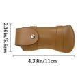 thumbnail image 2 of High Quality Knife Sheath Holster Leather Sheath Holder Belt Loop Case Camp Outdoor Carry Fold Knife Tool Flashlight Case BROWN, 2 of 8