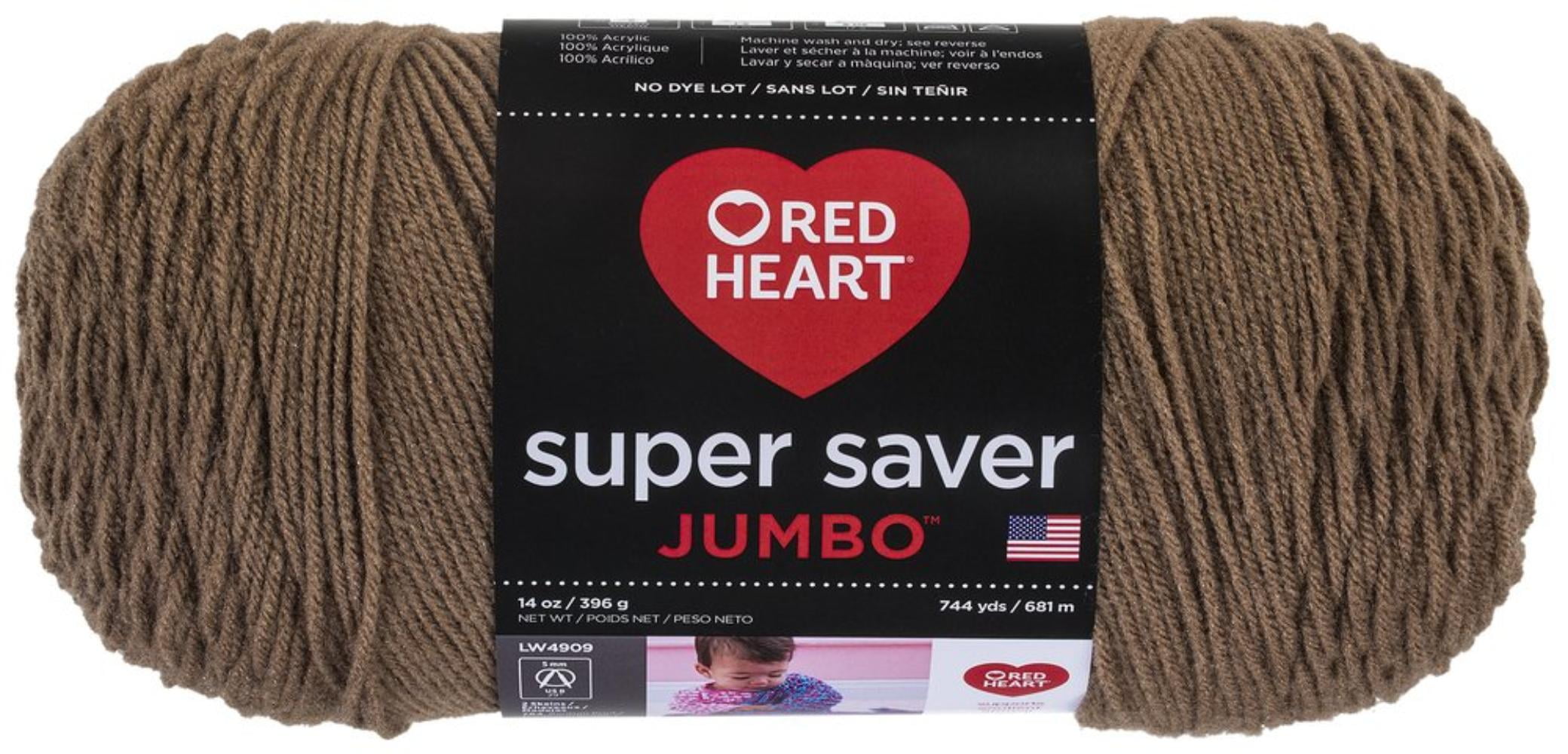Super Saver Jumbo Yarn, Cafe Latte, RED HEART super saver