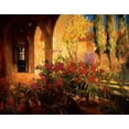 thumbnail image 2 of Craig, Philip 24x20 White Modern Wood Framed Museum Art Print Titled - Twilight Courtyard, 2 of 4
