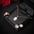 thumbnail image 4 of DPTALR Women Dazzling Artificial Stone Trend Ring Necklace Earring Set, 4 of 4