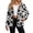 Black Cow, variant on Ghost Pumpkin Maple Leaves Thanksgiving Print Fleece Jacket Women Button Down Fuzzy Sherpa Jackets Long Sleeve Fuzzy Warm Fall Winter Coats Lapel Collar Teddy Jackets Lounge Outerwear, XL