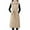 Khaki, variant on FNFHFY Women's Long Puffer Vest Hooded Lightweight Sleeveless Quilted Jackets Thick Warm Winter Gilet Coats with Belt & Pockets