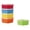 Square (5 pcs), variant on 5-Pack Salad Dressing Containers with Lids, Colorful Plastic Food Storage Containers with Lids, Stackable Snack Boxes for Snacks and Meal Prep, Reusable Small Containers with Lids