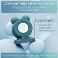 thumbnail image 4 of VallexMall iWatch Stand for Apple Watch Charger Stand Series Ultra 9/8/7/6/Se/5/4/3/2/1 Сute Silicone Apple Watch Holder Supports Nightstand Mode Charging Dock Accessories [Charger Not Included], 4 of 8