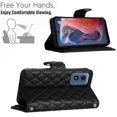 thumbnail image 6 of for Motorola Moto G Play 4G 2024 Wallet Case, Elegant Card Holder Cash Slot PU Leather Kickstand Shoulder Strap Shockproof Protective Flip Women Girls Case Cover for Moto G Play 4G 2024, Black, 6 of 6