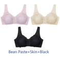 thumbnail image 1 of Bralette de encaje con cierre frontal para mujer, sujetador Sexy de talla grande, lencería femenina de piezas, ropa interior de realce, Top corto íntimo sin costuras, 3 M-5XL, 1 of 4