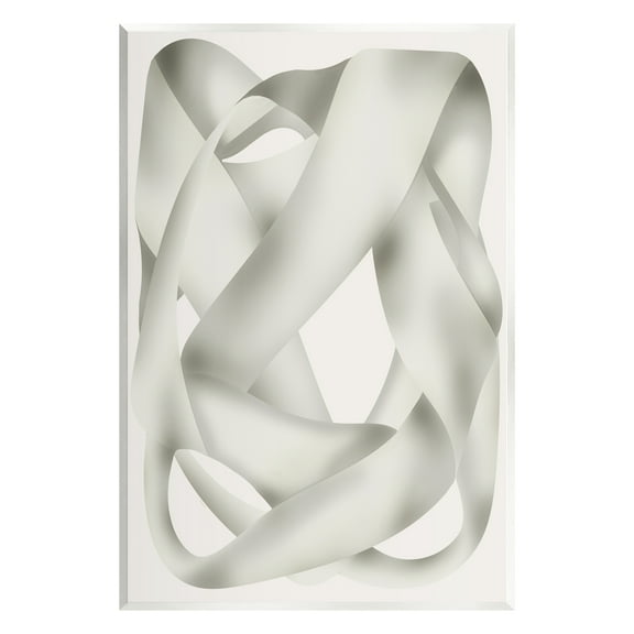 Stupell Industries Intertwining Abstract Shape Abstract Painting Unframed Art Print Wall Art, 10 x 15
