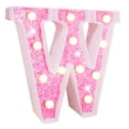 thumbnail image 1 of CNKOO Warm White Alphabet Light Led Letter Light Sparkling Led Glitter Alphabet Sign Hanging Hole Night Light for Party Wedding, 1 of 5