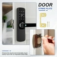 thumbnail image 5 of Deadbolt Strike Plate, Adjustable Door Strike Plate with Screws Gold, 5 of 6